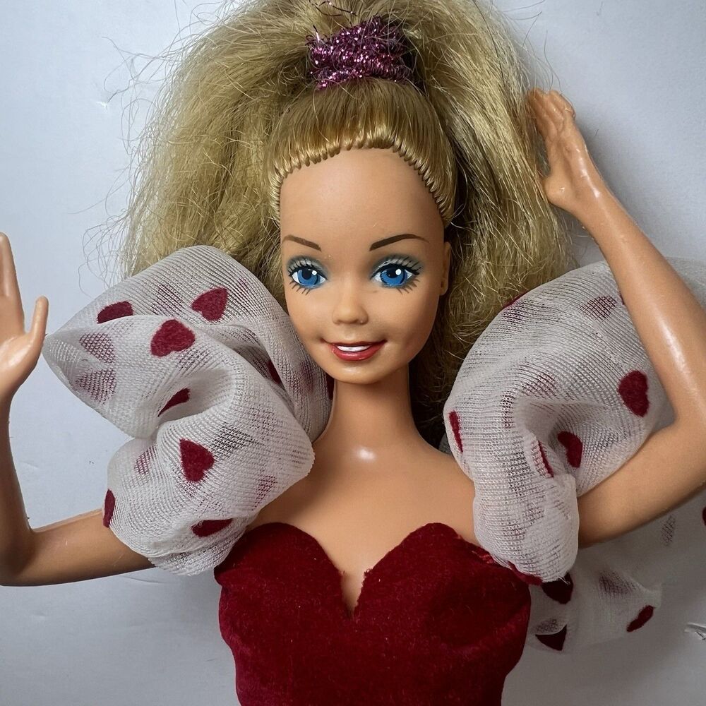 Mattel 1983 Vtg Loving You Barbie Original Heart Dress Mattel #7072